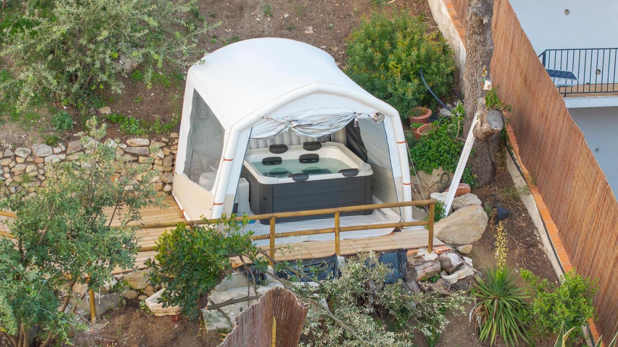 Villa Aaa View Private Terrace Outdoor Heated Hot Tub Family Fun Badalona Exterior foto